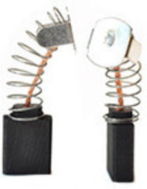 Set aus 2 anpassbaren Kohlen für Bosch, DeWalt, Ryobi. Maße: 7 x 17 x 17 mm.