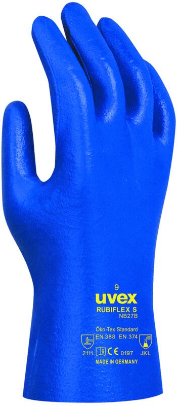 UVEX Chem.-Handschuh rubiflex S NB27B Gr. 10 Nitril blau, 6027.1