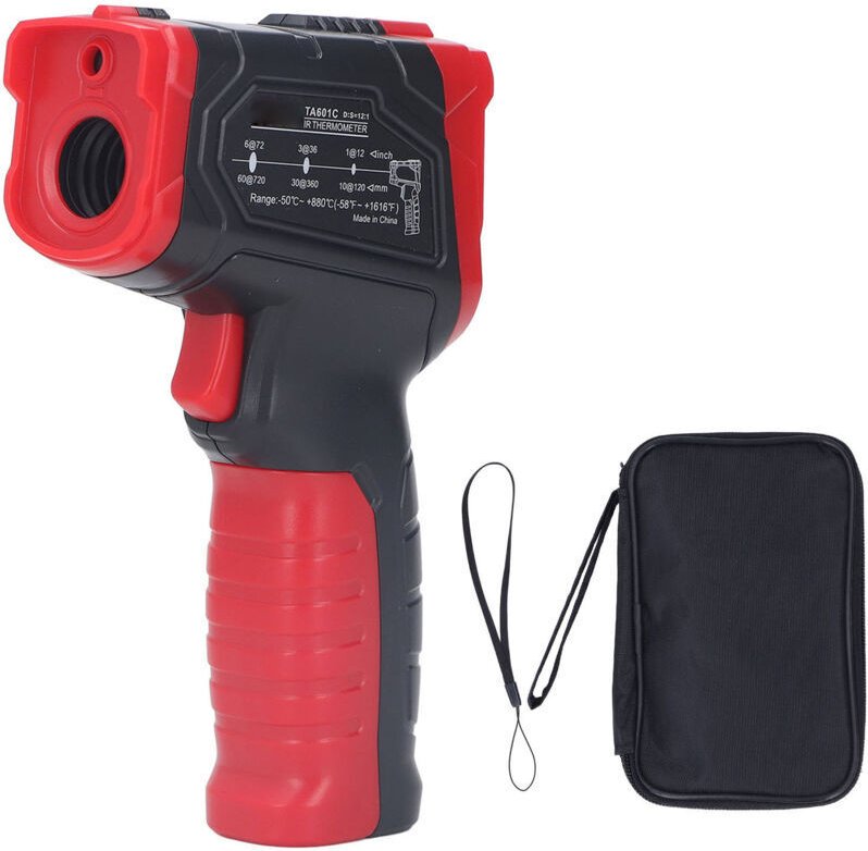 4-stelliges digitales Infrarot-Thermometer, hochpräzises tragbares Industriethermometer