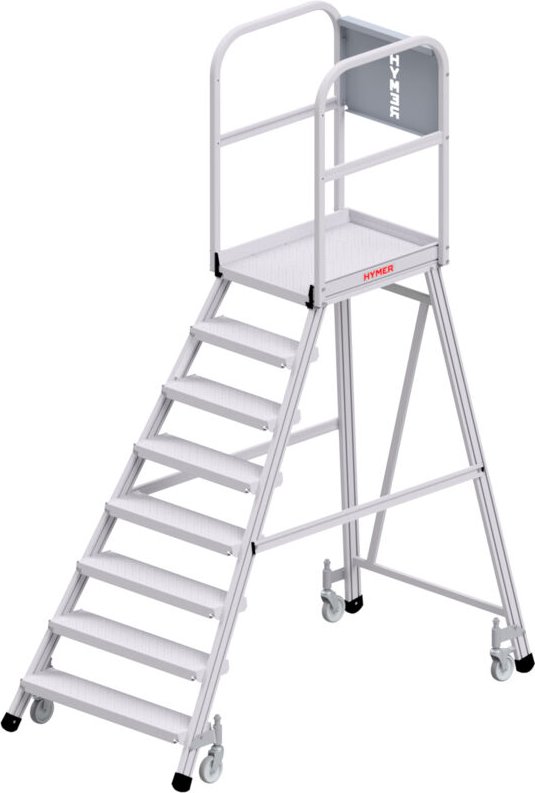 Hymer Podesttreppe 6388 R13 fahrbar einseitig begehbar 8 Stufen