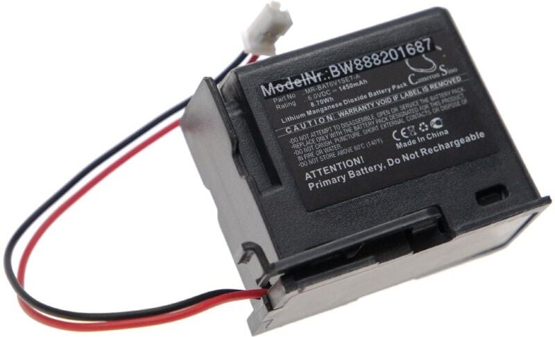 Vhbw - Batterie kompatibel mit Mitsubishi MR-BAT6V1SET-A plc Programmable Logic Controller (1450mAh, 6V, Li-MnO2)
