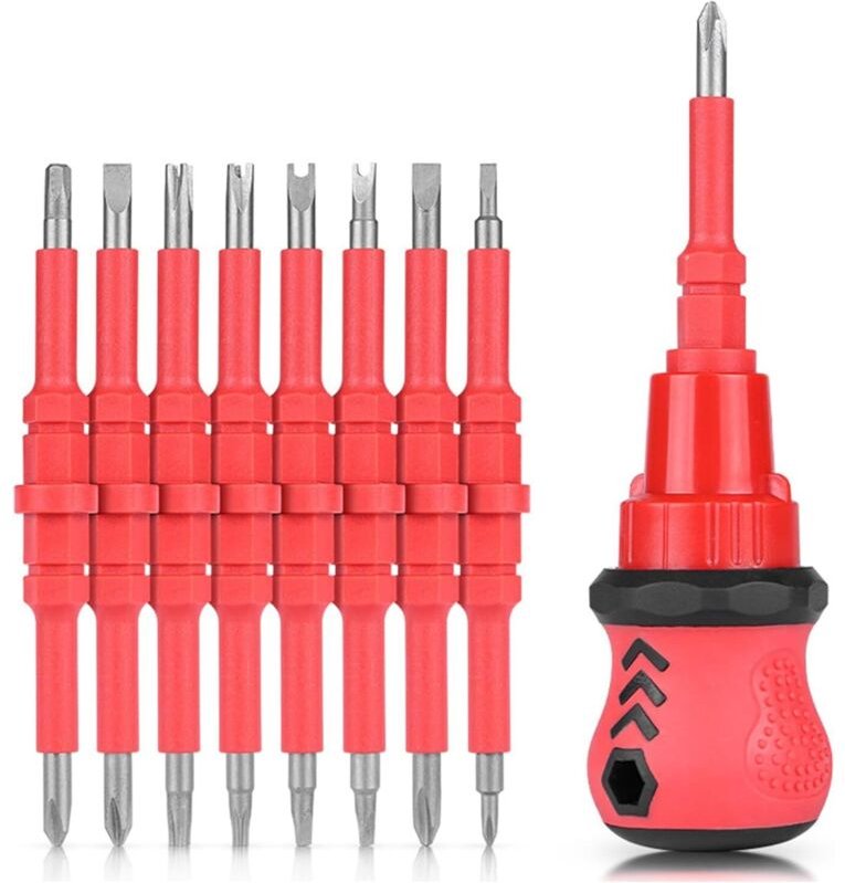 18-in-1 Multifunktions-Schraubendreher-Set für den Haushalt, robustes Doppelkopf-Schraubendreher-Set, austauschbare Schr...
