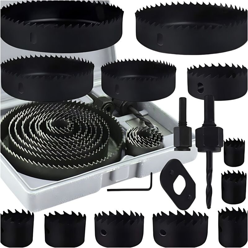 Lochsägen-Set, Lochsäge für Holz, Bäume, 19-127 mm, 16-teilig