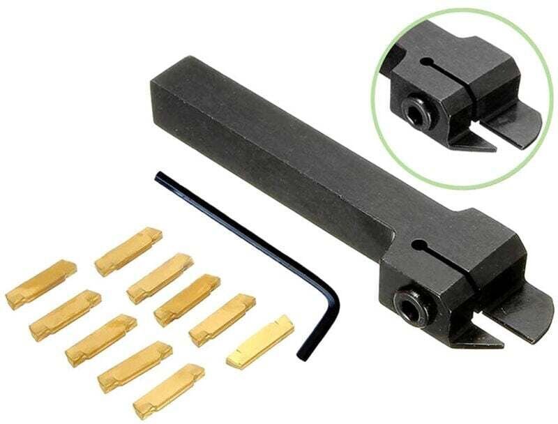 Drehmeißelhalter MGMN200, MGEHR1616-2 100 mm CNC-Drehmeißelhalter mit Werkzeugeinsatz, Bohrstange + 10 MGMN200-G Einsätz...