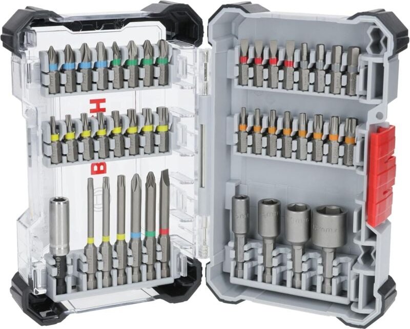 Passendes Bosch 43x Extra Hard Schrauberbit-Set, 43‑tlg. (197 x 110,5 mm, professionelles Zubehör, Schraubendreher, Bohr...