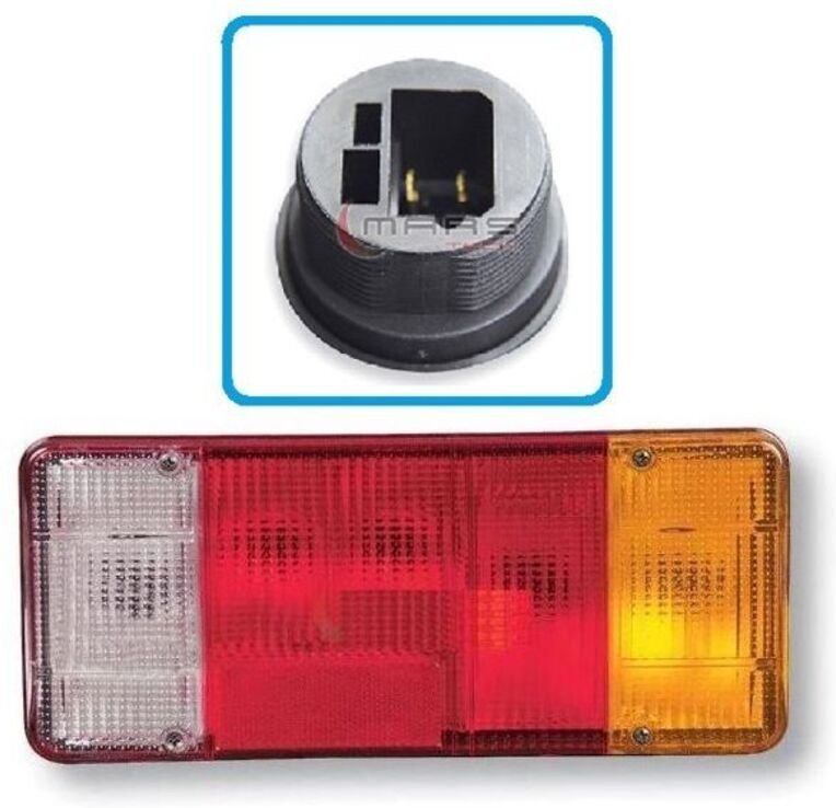 Rücklicht rechts Iveco Daily EuroCargo Ducato Boxer Master Mascott, Citroen Jumper, 500356782, 01904639 mit Stecker