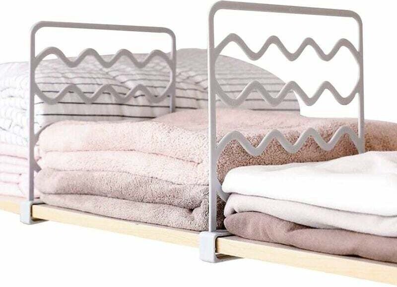 Schrankteiler, Regaleinteiler, Kleiderschrankorganizer, kein Bohren erforderlich, für Zuhause, Bad, Küche - Fei Yu