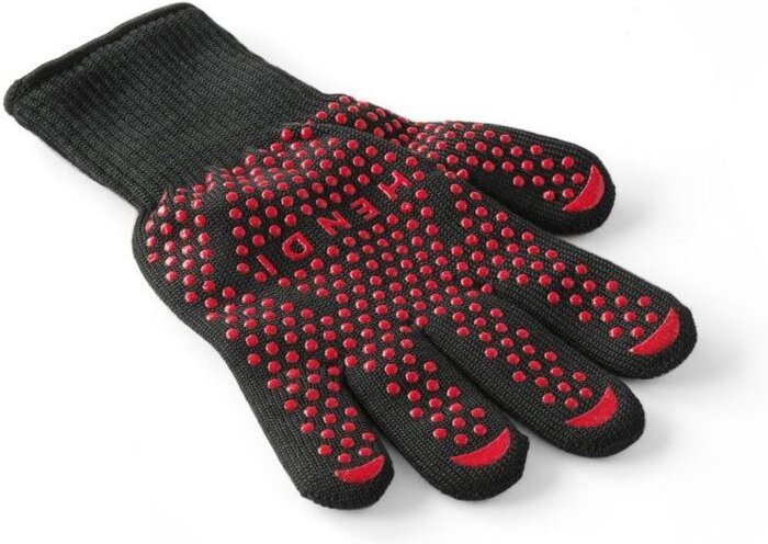 Grillhandschuhe hitzebeständig – 2 Stück, 2 Stk., (L)300mm - Hendi
