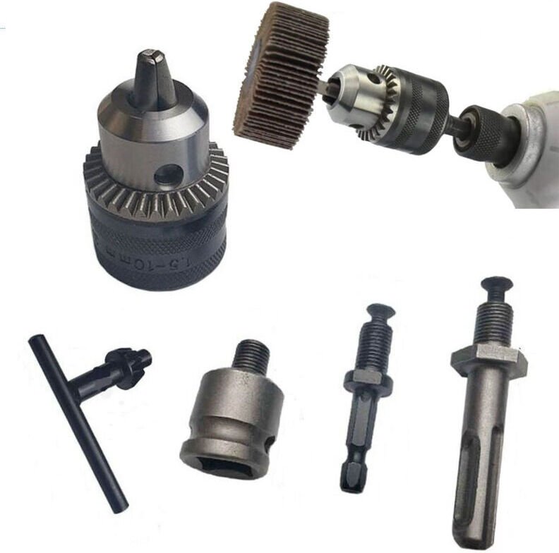 Universeller 1,5–13-mm-Bohrfutteradapter für Bohrmaschinen – SDS-Plus-/Druckluft-Umrüstsatz mit 1/2"-Vierkantantrieb (In...