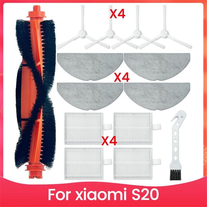 Ersatzteile Zubehör für S20 Roboter-Staubsauger Hauptseitenbürste HEPA-Filter Mopp-Pads