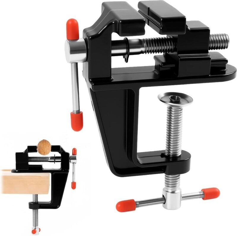 Mini-Universal-Tischschraubstock, 35 mm Aluminiumlegierung für Präzisionsarbeiten, Schmuckherstellung, Modellbau und ein...