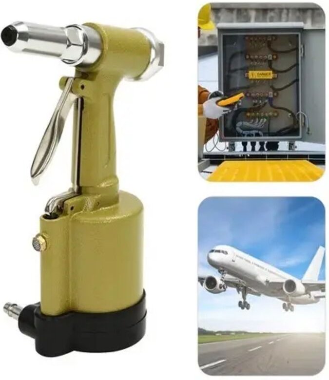 Pneumatische Nietmaschine, Druckluftnietgerät, T-Niet 2,4 mm – 4,8 mm 1/2" NPT, für die Tür- und Fensterindustrie, Compu...