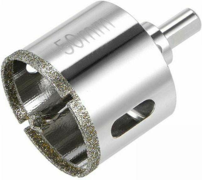Diamantbohrer für Lochsägen in Glas, Keramik, Porzellan und Fliesen, 50 mm