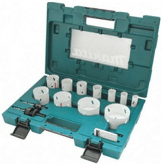 Set mit 11 Bi-Metall-Lochsägen für Klempner ø 19, 22, 25, 29, 35, 38, 44, 51, 57, 68, 75mm Makita D-63971