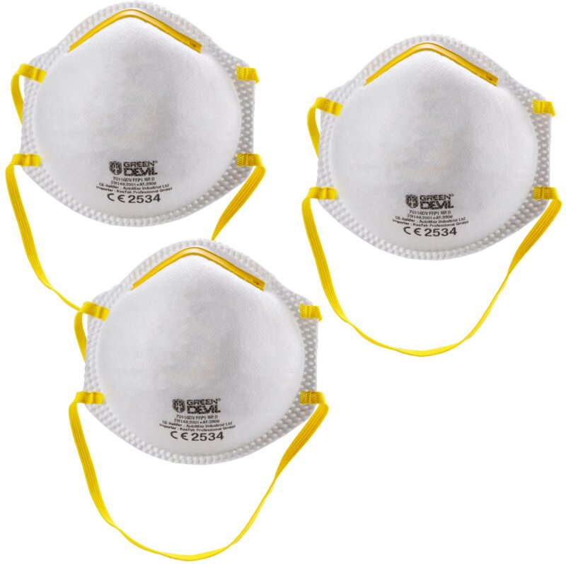 Kestek Feinstaub Masken FFP1 3er Set ohne Ventil