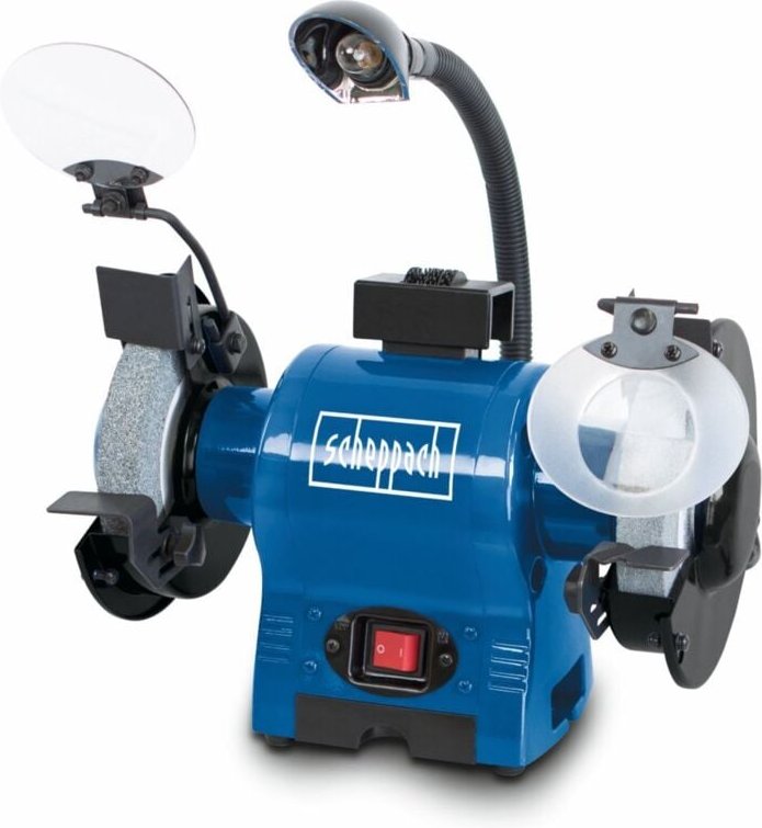 Scheppach - Doppelschleifer BG150 370W Ø150mm Schleifstein inkl. Lampe & Schleifscheibenabzieher