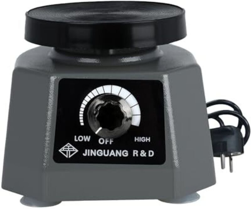 Rüttelplatte Gips,4”Dental Oszillator Gips,220V 100W Gipsrüttler Rüttelplatte Elektrisch,Einstellbare Geschwindigkeit Ru...