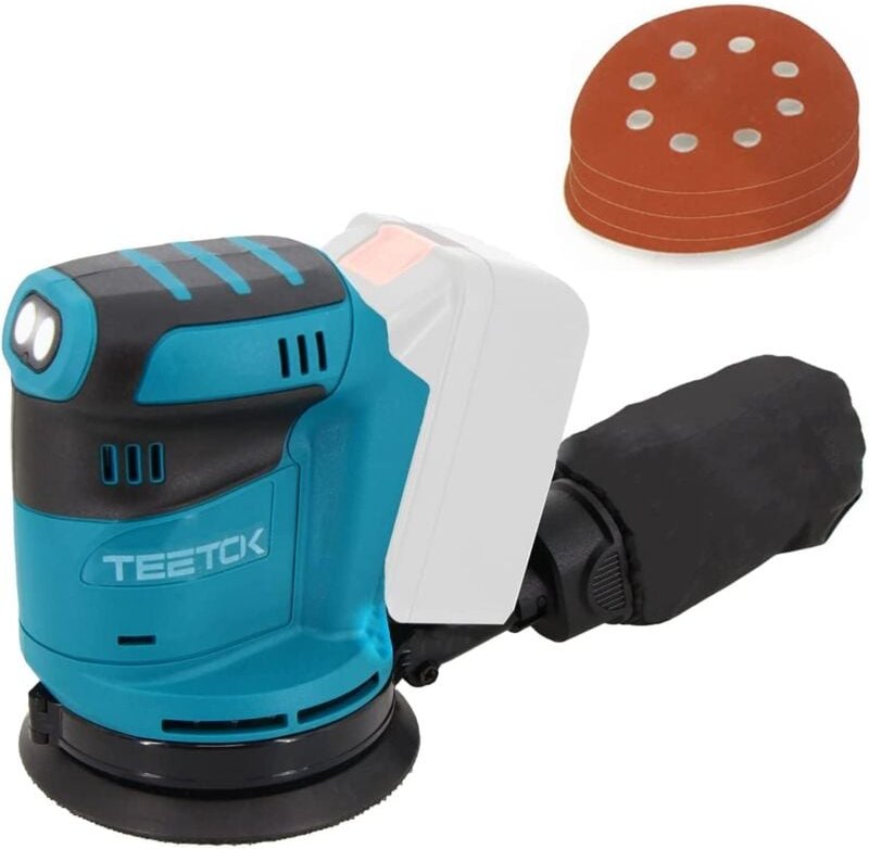 Akku-Exzenterschleifer, 18V ø 125mm Schleifer,Bürstenlos,mit 4PCS Schleifpapier (Akku und Ladegerät nicht im Lieferumfan...