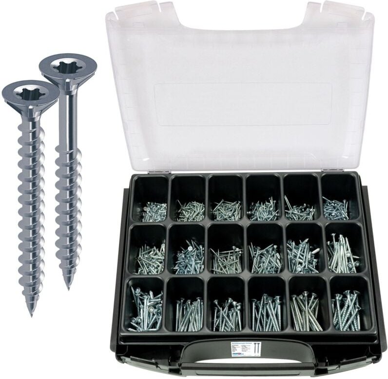 FRANTOS i-BOXX Sortimentskoffer mit Spanplattenschrauben (Stahl verzinkt)