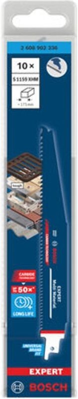 Bosch EXPERT Säbelsägeblatt Multi Material S1159XHM, 10-tlg.