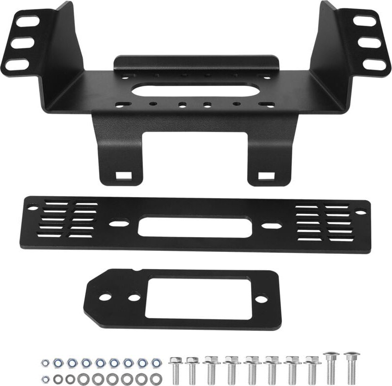 Mophorn Anhängerkupplung Seilwinde Montageplatte, 907–1633 kg Tragfähigkeit, kompatibel mit Polaris Ranger Rescue-Modell...