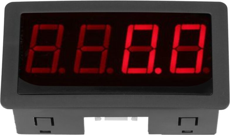 Digitaler Tachometer mit 4 LEDs für alle digitalen Instrumente Rot / Blau Universeller LED-Tachometer Drehzahlmesser + N...