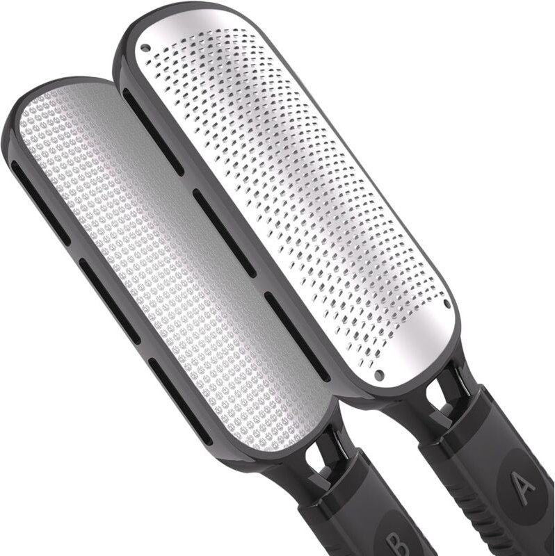 Doppelseitige, manuelle Hornhautfeile – Waschbarer und wiederverwendbarer Bimsstein für die Fußpflege