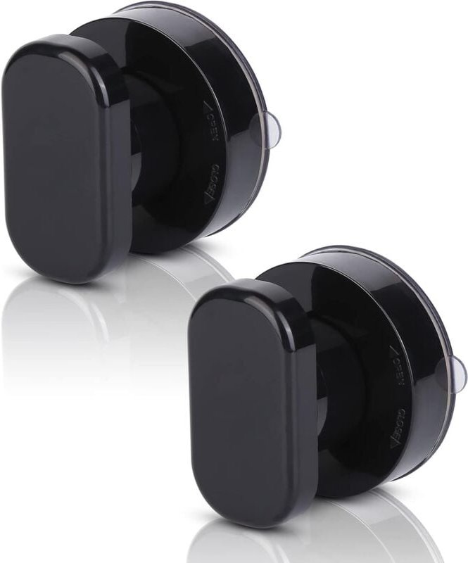 Türgriff mit Saugnapf: Set mit 2 leistungsstarken Saugnapfgriffen für Erkerfenster, ideal für Schränke, Glastüren, Schub...