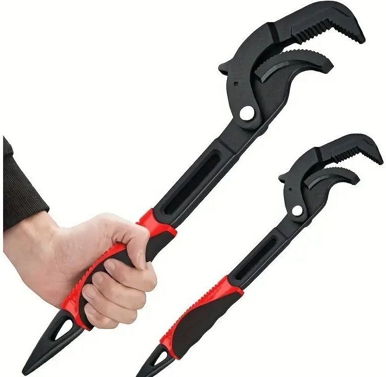 2-teiliges verstellbares Schraubenschlüssel-Set, multifunktionaler Schnellöffnungs-Rohrschlüssel, Universalschlüssel, se...