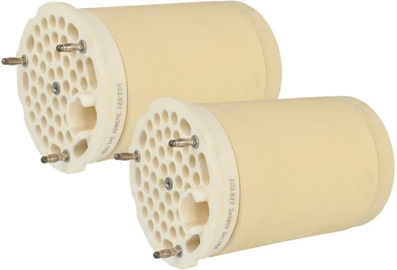 vhbw 2x Heizelement kompatibel mit Leister VULCAN E Heißluftschweißpistole - 5100 - 8000 W, Keramik Heizkern, 8,45 x 13,...