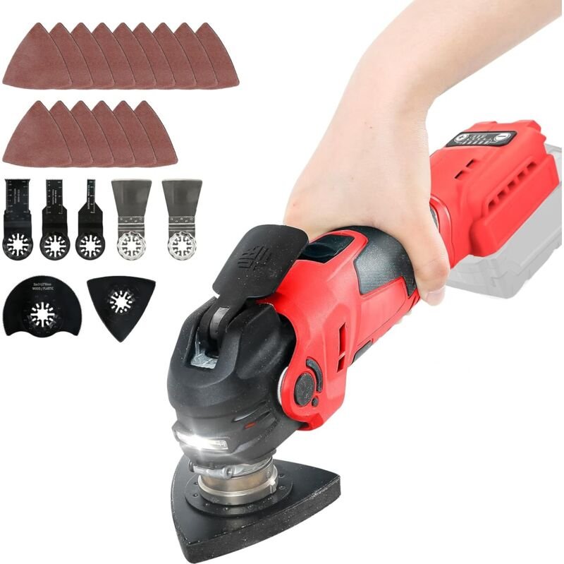 Milwaukee M18 18V Akku-Multifunktionswerkzeug mit 300W bürstenlosem Motor, 5 variable Geschwindigkeiten zum Schaben, Sch...