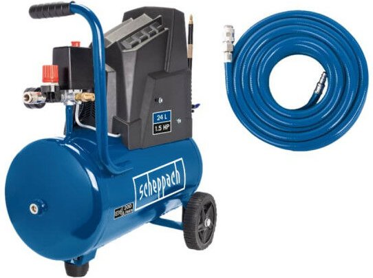 SCHEPPACH Pack Kompressor - 24L - 1100W - HC30ox - Schlauch - 15m