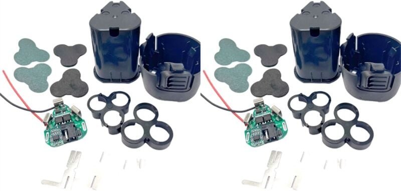 Tlily - 2set 12V dc Elektrowerkzeug Handbohrmaschine Power Li-Ionen-Akku Schutzplatine 18650 Lithium-Box Schaltung Pack ...