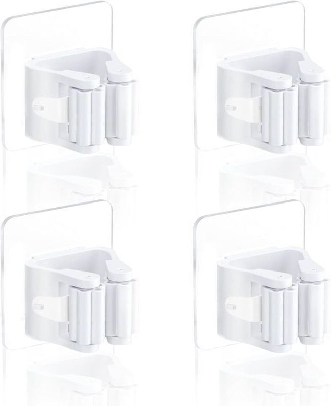 ZVD - Stück Besenhalter zur Wandmontage, Besenaufhänger zur Wandmontage, Besenhalter zur Wandmontage, Besenhalter zur Wa...