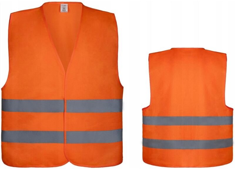 Warnung: Orange Weste, Grösse M