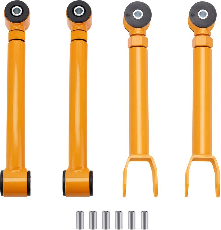 4 Stück vorderer oberer und unterer verstellbarer Querlenker for Jeep Wrangler tj 1997-2006 Cherokee Einstellbare obere ...