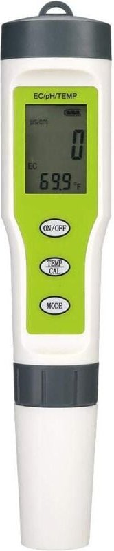 Professionelles digitales 3-in-1-Wasserqualitätsmessgerät mit pH-Wert, EC-Wert und Temperaturmessung, ideal für Haushalt...