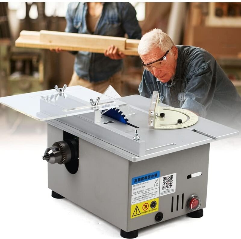 Gojoy - Mini-Tischkreissägen-Set Elektrische diy Tischkreissäge Handgefertigte 9000U/min