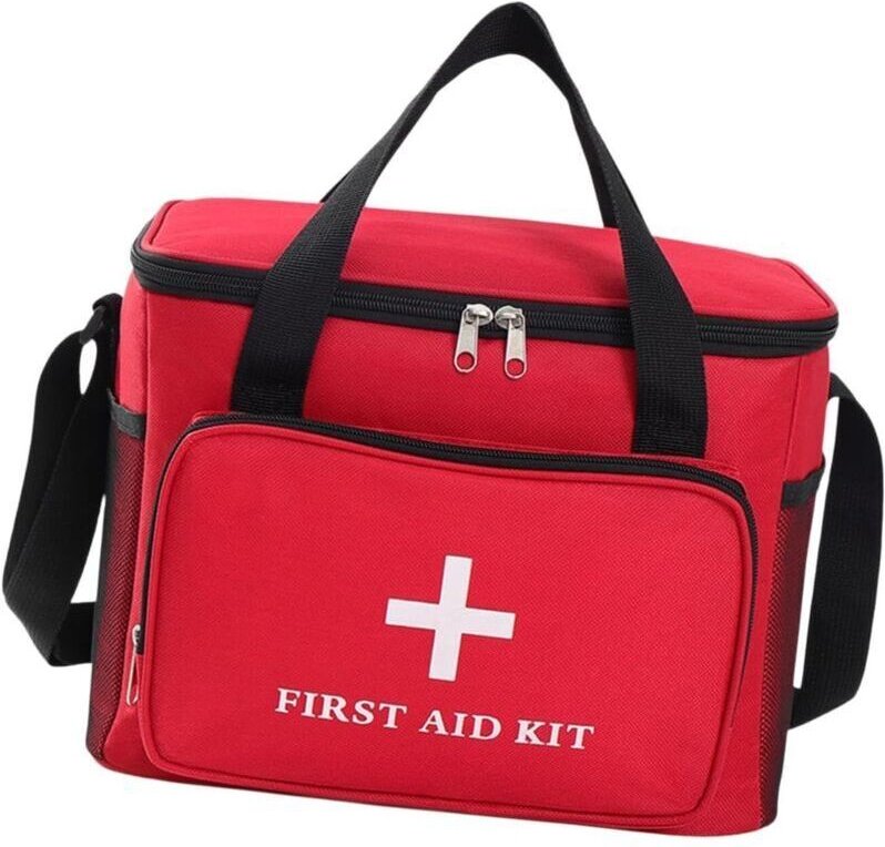 Leerer Erste-Hilfe-Kasten, großes Fassungsvermögen, leicht, mehrere Fächer, ideal für Outdoor-Aktivitäten und Bootsfahrt...