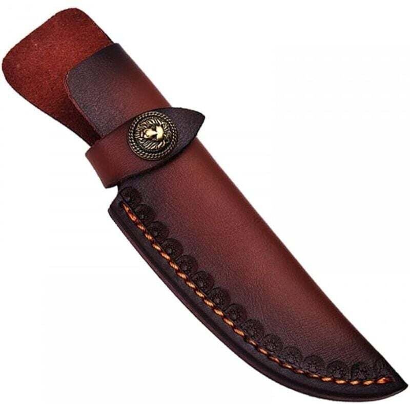 Messerscheide aus Leder, 21 cm gerade Messerscheide, Vintage-Messeretui mit Gürtelschlaufe zum Schutz des Messers.