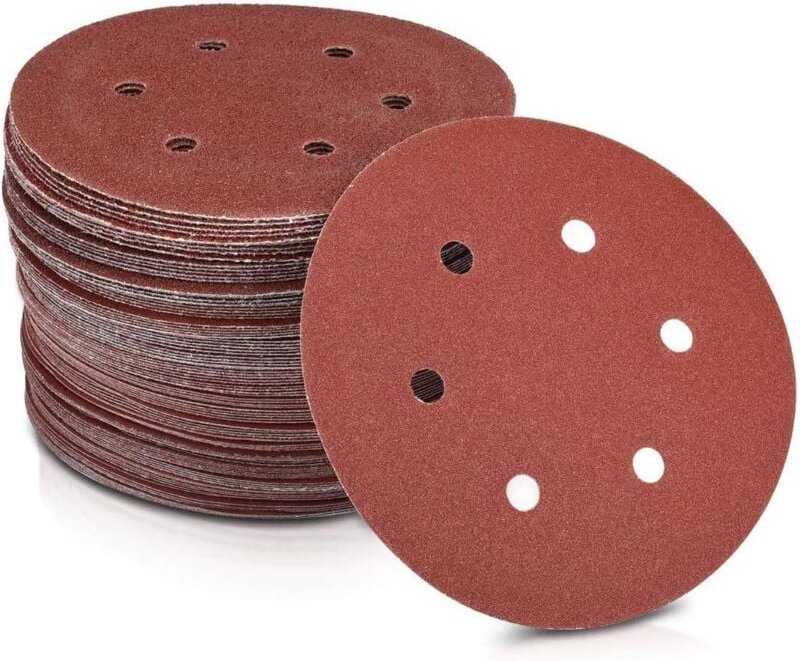 150 mm Ø100 Einheiten mit Schleifscheiben der Körnung 10x40/60/80/120/180/240/400/600/800/1000 Klett-Schleifpapier für E...