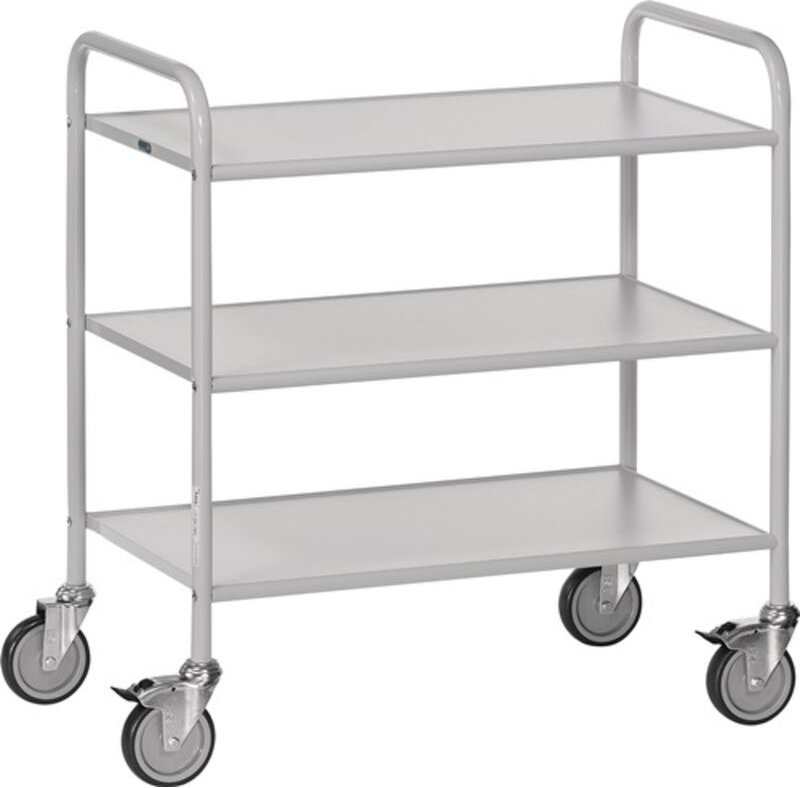 Fetra Bürowagen mit 3 Böden und offenen Seitenwänden