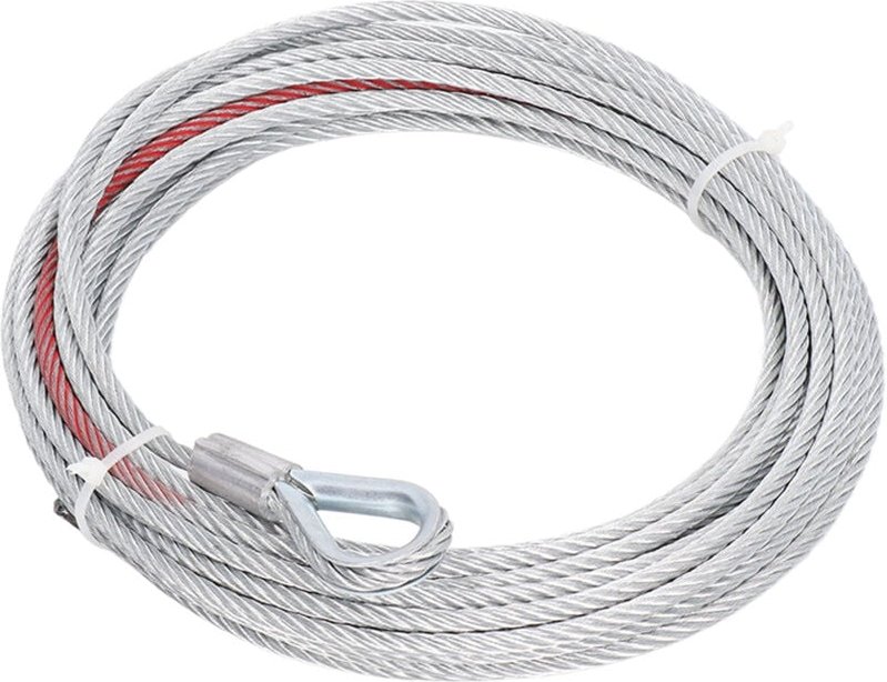 4500 lbs Edelstahl-Windenseil, 5,5 mm Durchmesser, 10 m Länge, für Abschleppwinden