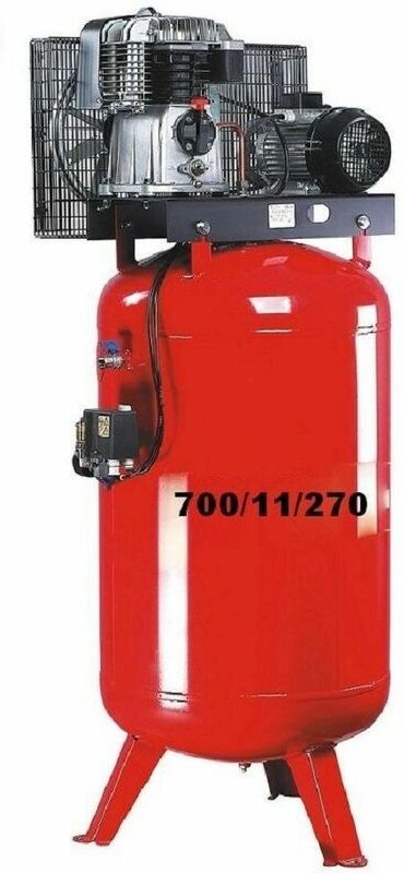 Apex - Druckluftkompressor 700/11/270 St 2 Zylinder Aggregat BK14 Druckluft Kompressor