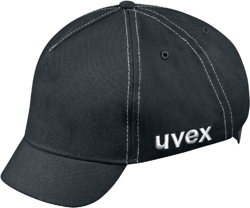 Uvex U-Cap Sport Mesh Anstoßkappe - Kurzer Schirm - Schwarz - 60-63 cm: 55-59 cm
