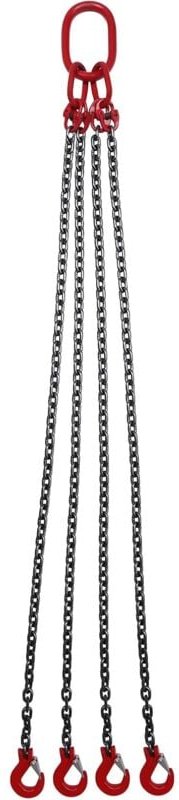 Hebezeug Kettengehänge 4 Strang Anschlagkette Hebewerkzeug G80 Alloy Steel Chains 5T Tragfähigkeit Schwerlastkette Hebes...
