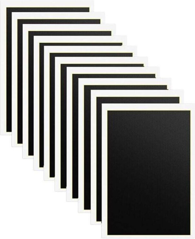 Lasergravur-Markierungspapier, 10 Stück, farbiges Lasermarkierungspapier für Graviergeräte, 39 x 27 cm, Schwarz, geeigne...