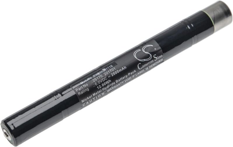 vhbw Akku kompatibel mit Streamlight SL-15X, SL-20XP Taschenlampe Kopflampe (2000 mAh, 6 V, NiMH)