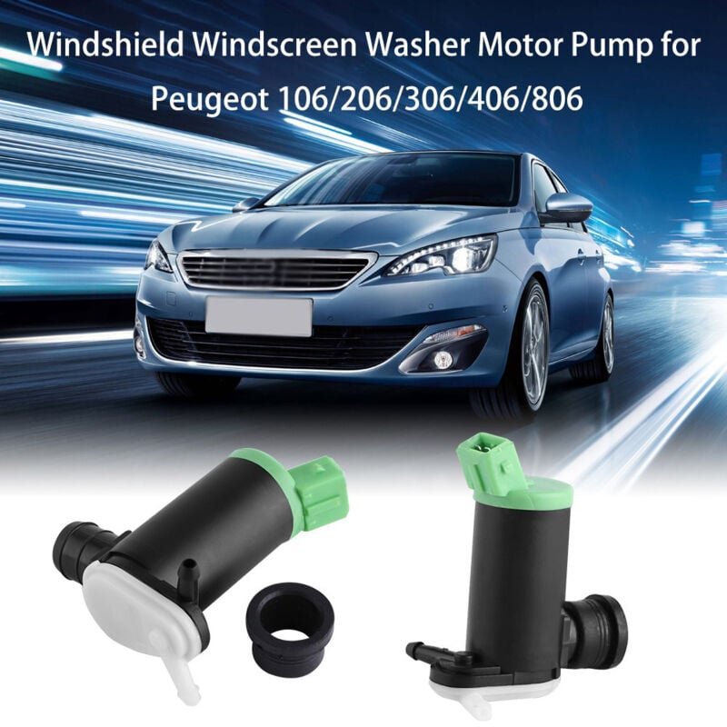 Eosnow Auto-Windschutzscheiben-Scheibenwischer-Waschmotorpumpe für Peugeot 106 206 306 406 806
