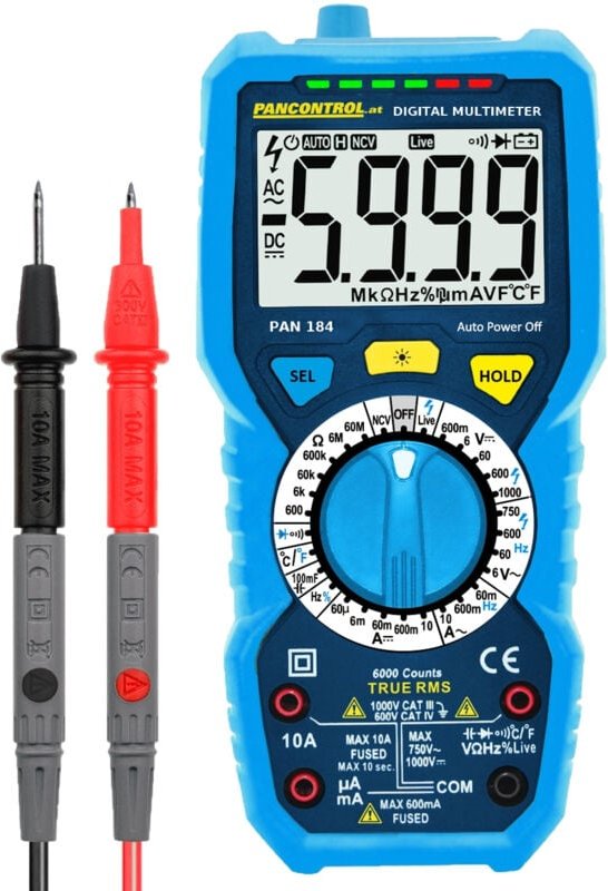 Pancontrol Digital-Multimeter pan 184 mit True rms